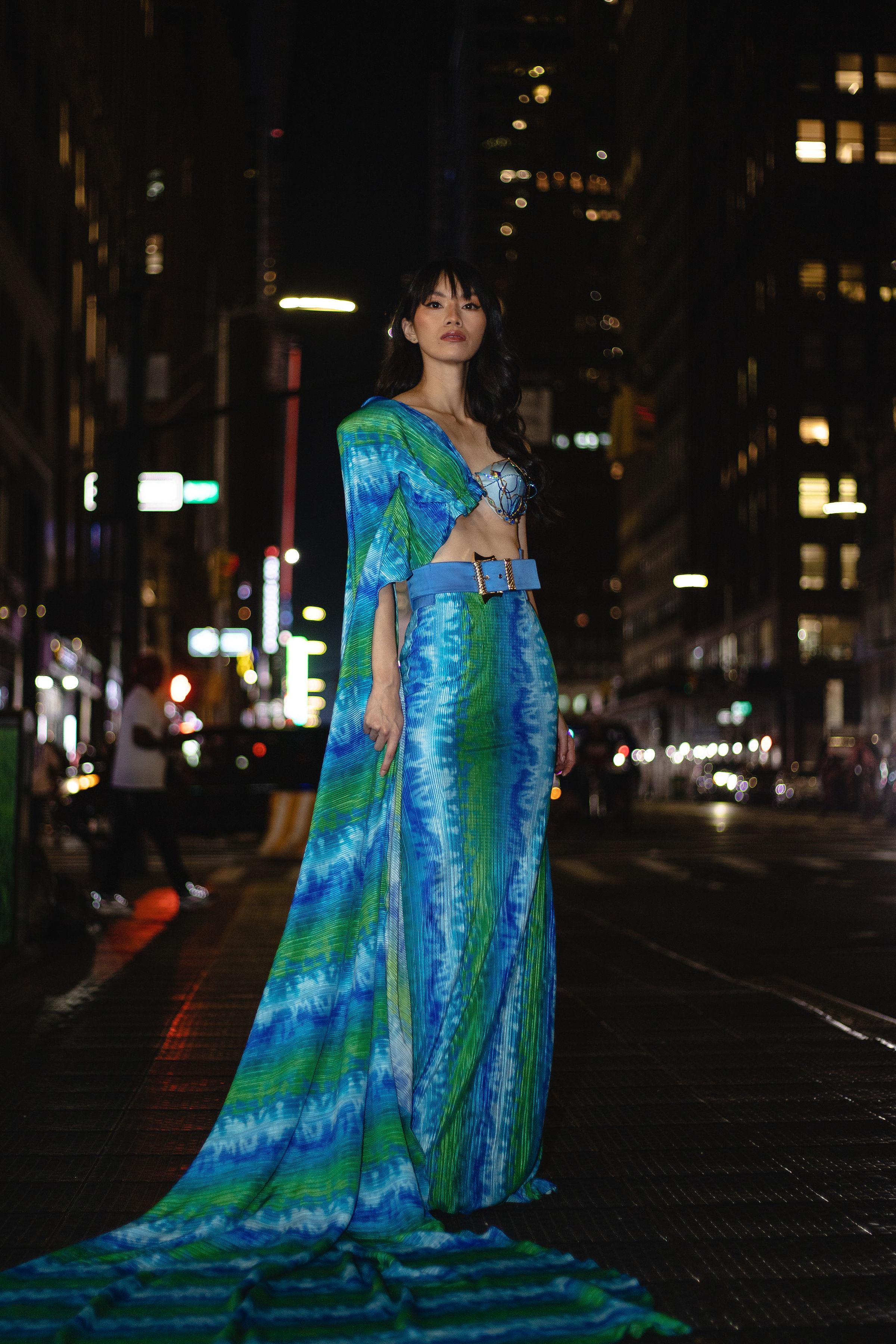 Darin Apinya modeling for Mexican designer Irene De la Vega idvmx