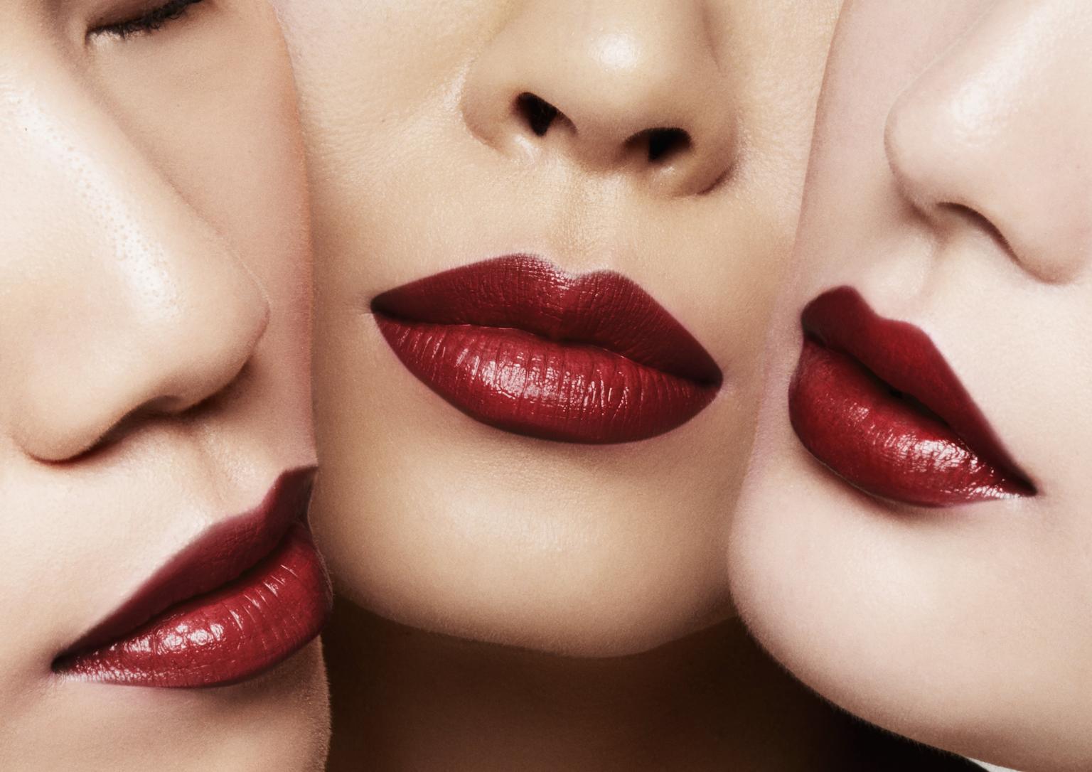 Darin Apinya modeling lips for Tom Ford