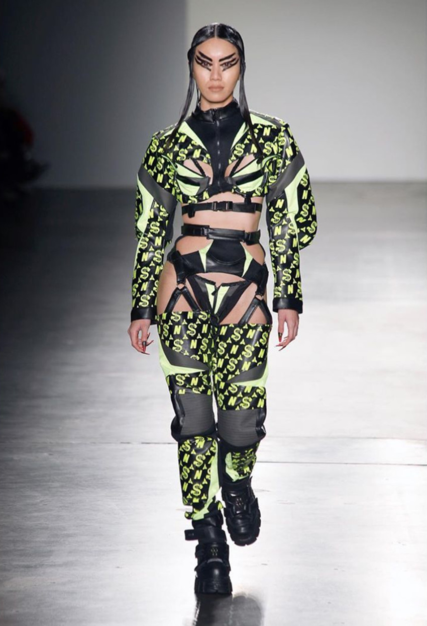 Darin Apinya modeling for Namilia brand New York Fashion Week